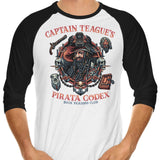 Pirata Codex - 3/4 Sleeve Raglan T-Shirt