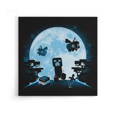 Pixel Moon - Canvas Print