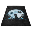 Pixel Moon - Fleece Blanket
