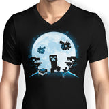 Pixel Moon - Men's V-Neck