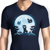 Pixel Moon - Men's V-Neck