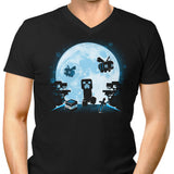 Pixel Moon - Men's V-Neck