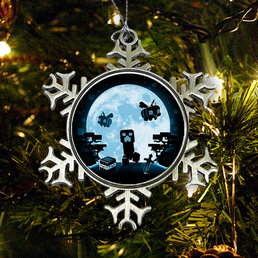 Pixel Moon - Ornament