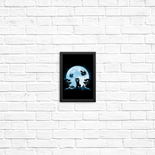 Pixel Moon - Posters & Prints