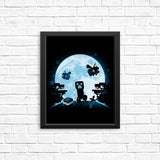 Pixel Moon - Posters & Prints
