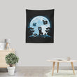 Pixel Moon - Wall Tapestry