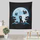 Pixel Moon - Wall Tapestry