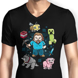 Pixel World - Men's V-Neck