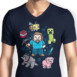 Pixel World - Men's V-Neck