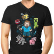 Pixel World - Men's V-Neck