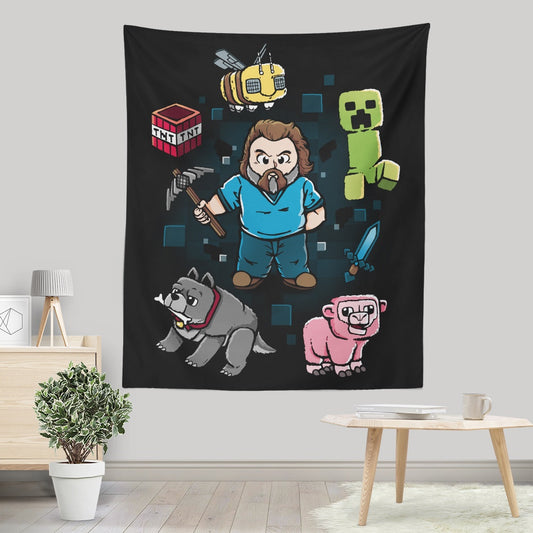 Pixel World - Wall Tapestry
