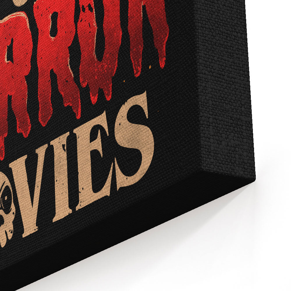 Pizza and Horror - Canvas Print