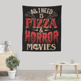 Pizza and Horror - Wall Tapestry