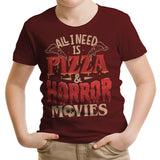 Pizza and Horror - Youth Apparel