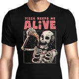 Pizza Keeps Me Alive - Men's Apparel