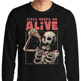 Pizza Keeps Me Alive - Long Sleeve T-Shirt