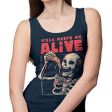 Pizza Keeps Me Alive - Tank Top
