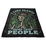 Plants More Than People - Fleece Blanket