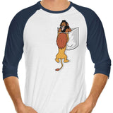 Pocket King - 3/4 Sleeve Raglan T-Shirt