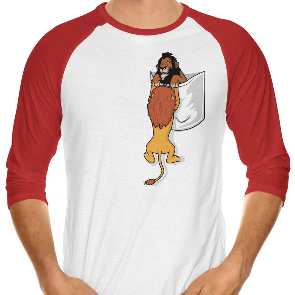 Pocket King - 3/4 Sleeve Raglan T-Shirt