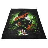 Poison Green - Fleece Blanket