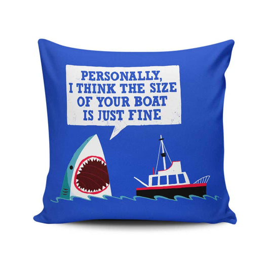 Polite Jaws - Throw Pillow