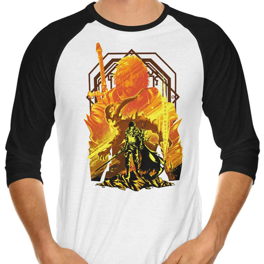 Power of Ifrit - 3/4 Sleeve Raglan T-Shirt