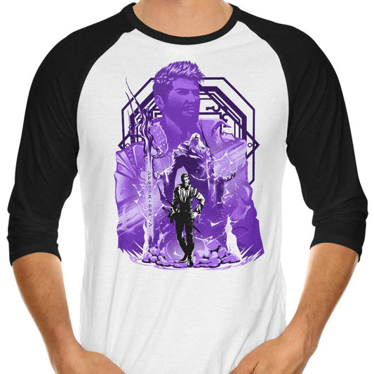 Power of Ramuh - 3/4 Sleeve Raglan T-Shirt