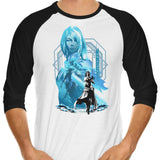 Power of Shiva - 3/4 Sleeve Raglan T-Shirt