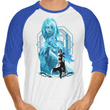 Power of Shiva - 3/4 Sleeve Raglan T-Shirt