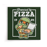 Powered by Pizza - Canvas Print