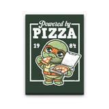 Powered by Pizza - Canvas Print
