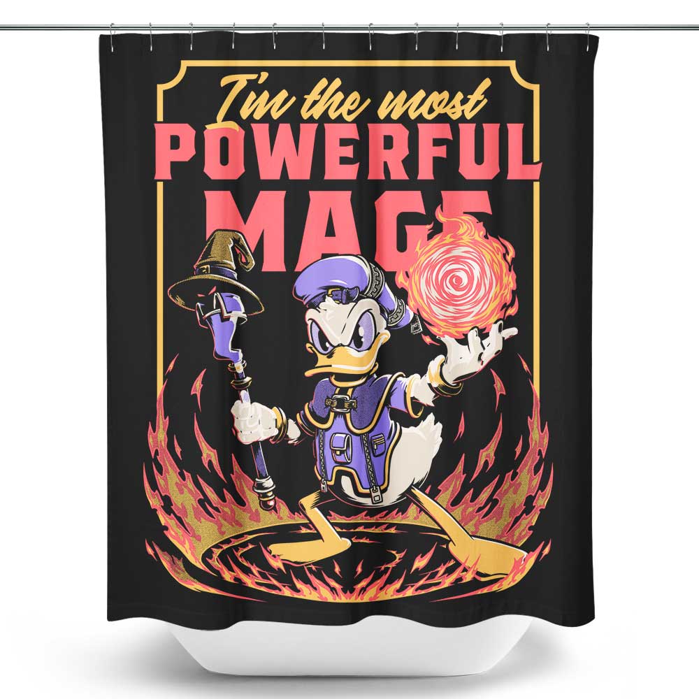 Powerful Duck - Shower Curtain