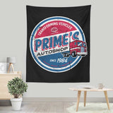 Prime's Auto Shop - Wall Tapestry