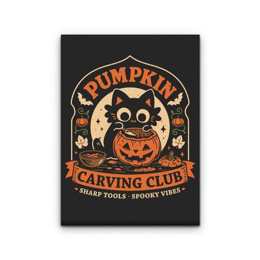 Pumpkin Carving Club - Canvas Print