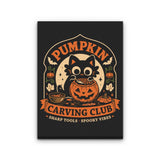 Pumpkin Carving Club - Canvas Print