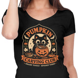 Pumpkin Carving Club - Women's V-Neck