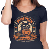 Pumpkin Carving Club - Women's V-Neck