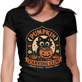 Pumpkin Carving Club - Women's V-Neck