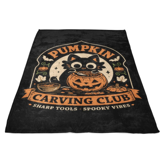 Pumpkin Carving Club - Fleece Blanket