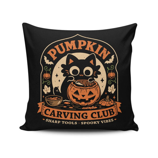 Pumpkin Carving Club - Throw Pillow