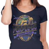 Purple Bo - Women's V-Neck