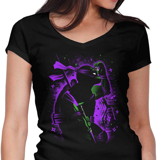 Purple Intellectual Ninja - Women's V-Neck