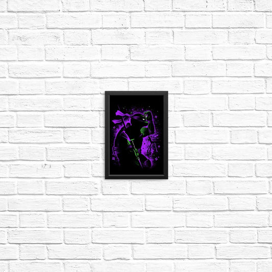 Purple Intellectual Ninja - Posters & Prints