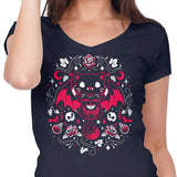 Purrs of Darkness - Women's V-Neck
