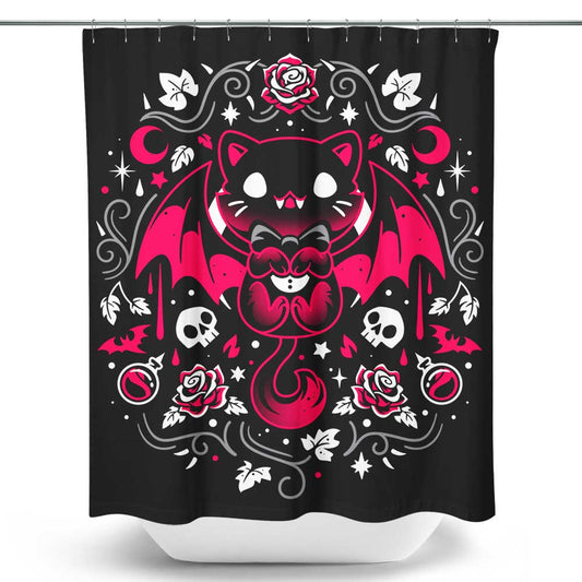 Purrs of Darkness - Shower Curtain