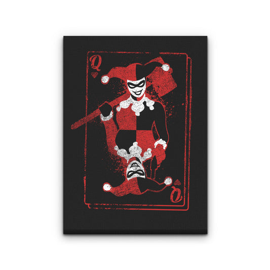 Quinn of Hearts - Canvas Print