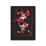 Quinn of Hearts - Canvas Print