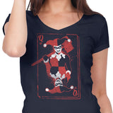 Quinn of Hearts - Women's V-Neck
