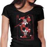 Quinn of Hearts - Women's V-Neck